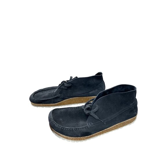 Birkenstock mens black Suede Moccasin Chukka Boots Size 46/12 SKU 9097 - Picture 3 of 12